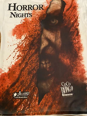 CAMISETA COCO BONGO HORROR NIGHTS BLANCA MEDIANA DRI-FIT ENVÍO RÁPIDO GRATUITO Foto 1 de 3