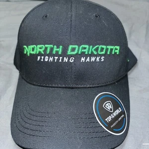 North Dakota Fighting Hawks Mütze verstellbar schwarz Marke ToW brandneu mit Etikett! - Bild 1 von 11