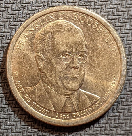 Franklin Roosevelt - 2014-D Presidential Dollar (1 Coin) Cover