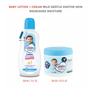 CUSSONS BABY LOTION + CREAM Mild Gentle Chamomile Soothe Skin Nourished Moisture - Picture 1 of 18