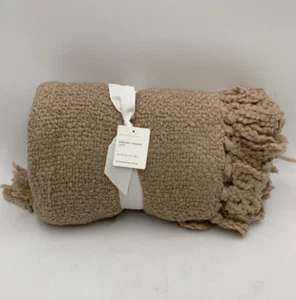 Pottery Barn Dreamy Fringe Throw Blanket Rose Pink 50 x 60 in #2C - Picture 1 of 3