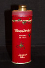 RARE VINTAGE RIGAUD MARY GARDEN POUDRE DE TALC TIN FULL PARIS 1920'S??