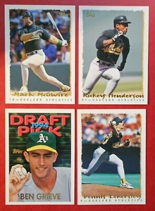 1995 Topps Oakland Athletics Team Set with Traded (26 Karten) - Bild 1 von 2