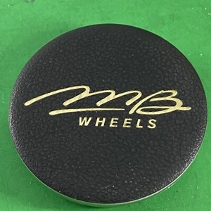 (1) Mb Wheels Center Cap Black P/N: C-284-1 - Foto 1 di 3