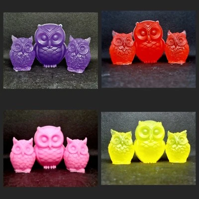 SALLY'S SOAP SHOP Owl Soap Set in Gift Bag, Christmas Gift, Birthday Present,