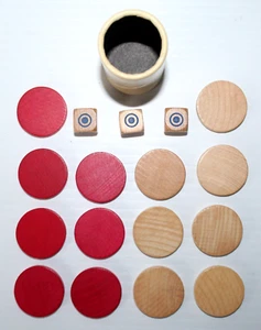 UR Royal Game of Sumer REPLACEMENT PIECES Vintage 1977 Selchow & Righter Game - Picture 1 of 3