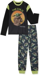 Baby Yoda Pajamas Mandalorian Grogu Star Wars Boys 2 Piece Small Size 6-7 NWT - Picture 1 of 3