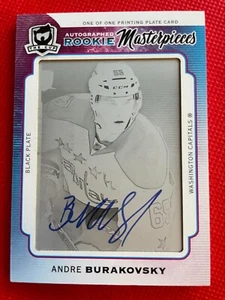 2017-18 UD The cup ANDRE BURAKOVSKY black printing plate AUTO 1/1 - Picture 1 of 2