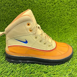 Nike Woodside 2 High Boys Size 6Y Orange Cream Athletic Outdoor Waterproof Boots - Picture 1 of 10