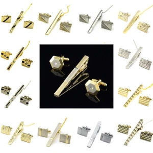 Gemelli clip cravatta uomo alta qualità cravatta set cravatte fibbie barra matrimonio festa uomo regalo - Foto 1 di 20
