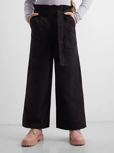 Girls Palazzo Trousers Black 100% Cotton regular fit for Kids Age 7 -12 Years - Picture 1 of 14
