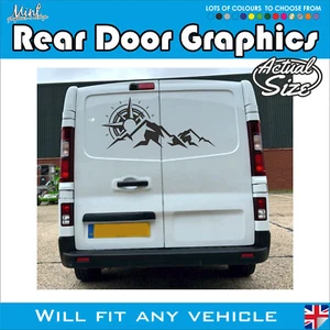SWB LWB VAUXHALL VIVARO cámper rayas traseras calcomanías pegatinas furgoneta gráficos 437 - Imagen 1 de 5