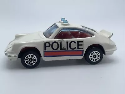 Vintage 1973 Corgi Juniors Gt Britain Diecast Toy Porsche Carrera Police Car  - Image 1 of 4