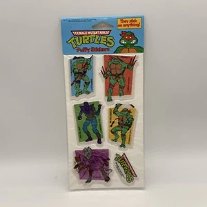 Pegatinas hinchadas TMNT vintage 1988, sin abrir, Donatello, Rafael, astilla - Imagen 1 de 17