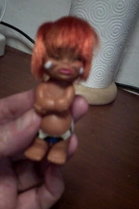 rara mini bambolina LYRA h.cm 8 made in hong kong plastica morbida leggi - Picture 1 of 4