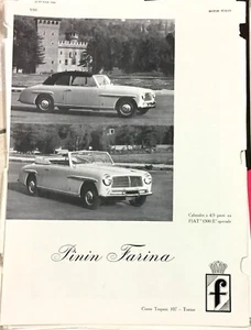 1949 WERBUNG POSTER PININFARINA Advertising - Bild 1 von 1