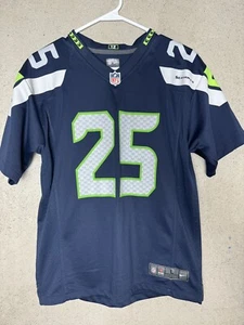 Richard Sherman Jersey Blue Size Large Youth Seattle Seahawks Nike NFL On Field - Picture 1 of 5