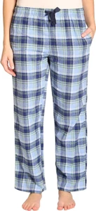 EVERDREAM Sleepwear Womens Flannel Pajama Pants, Long 100% Cotton XXX-Large Blue - Picture 1 of 3