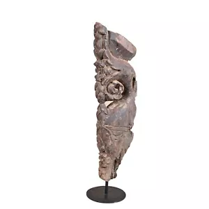 Figurine vintage rustiche distrutte dipinte a mano in legno - Foto 1 di 9