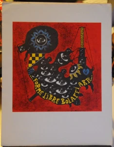 RIPRODUZIONE FOTOLITOGRAFICA - GUY HARLOFF - FORME LIBRE BOLAFFIARTE - Foto 1 di 1