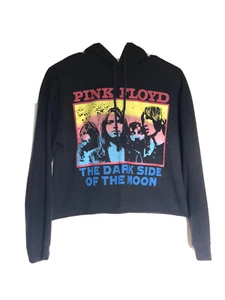 Sudadera corta con capucha Pink Floyd The Dark Side Of The Moon para mujer talla pequeña” - Imagen 1 de 4