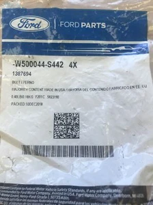 Genuine Ford Trans Mount Bracket Bolt -W500044-S442 - Picture 1 of 2