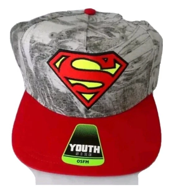Gorra DC Comics Superman Youth talla única gris y roja Snapback Foto 1 de 1