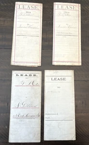 Chicago IL Antique Lease Papers 1800s Real Estate Frederick Otis Weiss History - Picture 1 of 18