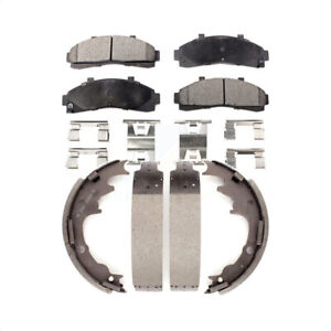 For Ford Ranger Mazda B3000 B2300 Front Rear Ceramic Brake Pads & Drum Shoes Kit