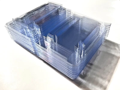 LOT OF 100 CLEAR PLASTIC CLAMSHELL CASES FOR HBA RAID NETWORK CARDS USA STOCK - Image 1 of 2