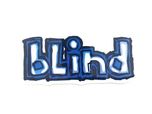 BLIND OG LOGO Skateboard Sticker 4.5in Blue/White - Picture 1 of 2