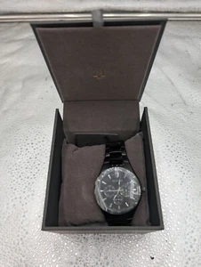 Bulova Classic Men's Quartz Black Stainless Steel Calendar Watch 42MM 98C129 - Picture 1 of 6