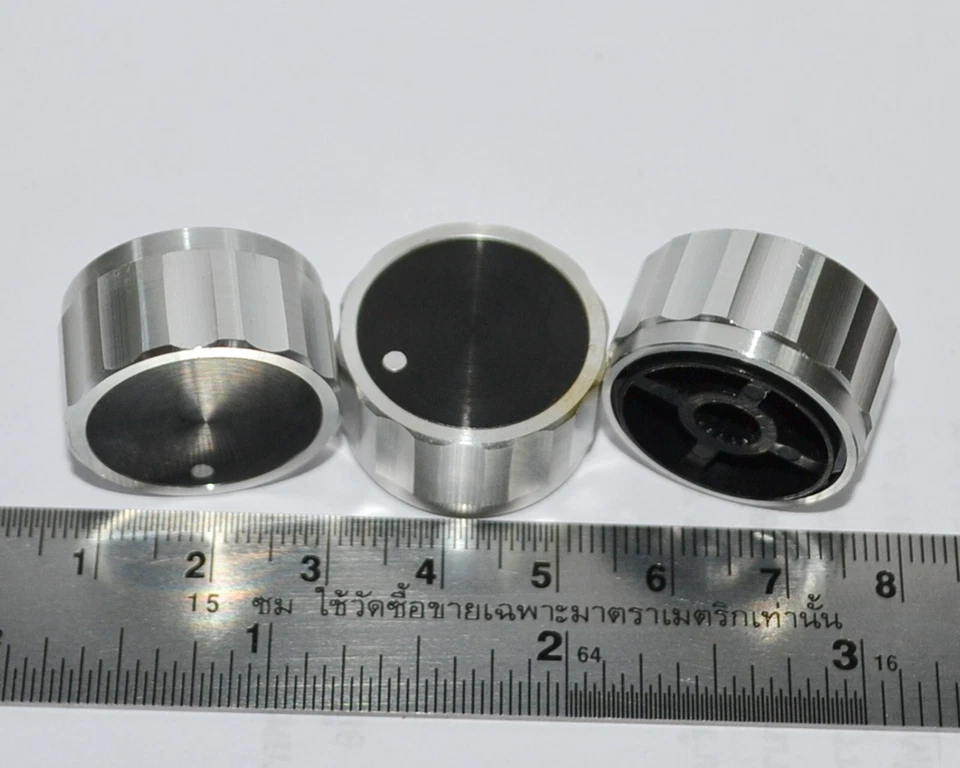 10pcs. Vintage Japan  Aluminum Volume Control KNOB 23mm. x 13mm. audio DIY part - Image 1 of 4