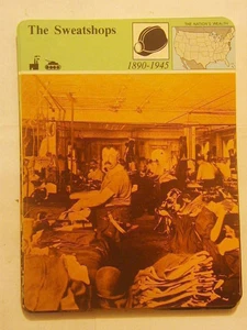 Story of America ~ THE SWEATSHOPS ~ Photo card 03.06 home school aid - Picture 1 of 1