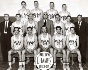 1952-53 INDIANA HOOSIERS 8X10 TEAM PHOTO PICTURE BASKETBALL NCAA - Picture 1 of 1