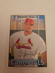 2016 Topps Heritage Baseball Card Brayan Pena 17 - Picture 1 of 2