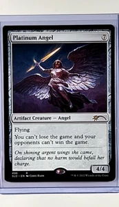 2022 MTG Magic the Gathering SLD Secret Lair Drop #496 Platinum Angel Rare WOTC - Picture 1 of 2