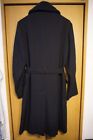 DRIES VAN NOTEN Wool Trench Long Coat Navy Size M Used From Japan