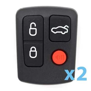 2 x To Suit Ford BA BF Falcon Sedan/Wagon Keyless Car Remote 4 Button Keypad - Picture 1 of 10