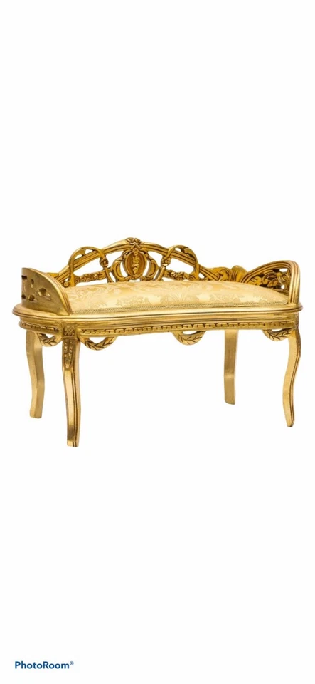 Banco italiano autêntico estilo veneziano feito na Itália oval - Imagem 1 de 1