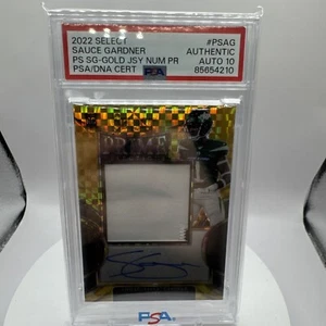 2022 Select Ahmad Sauce Gardner Prime Selections RPA PSA auto 10 authentic 03/10 - Picture 1 of 4
