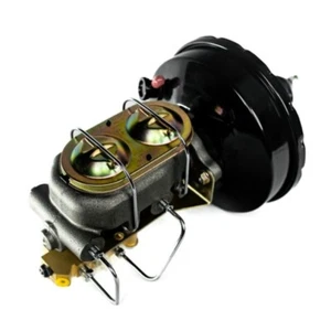8 Inch Black Single Diaphragm Brake Booster & 1-1/8 Inch Master Cyl & Prop Valve - Bild 1 von 4