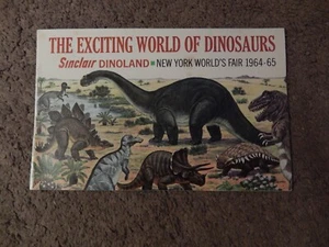 1964-65 NY World's Fair SINCLAIR DINOLAND Exciting World of Dinosaurs Booklet - Picture 1 of 14