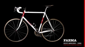 Bicicleta de carretera Eddy Merckx 1968 Faema Pro Team réplica. construido por Mark Reilly - Imagen 1 de 14