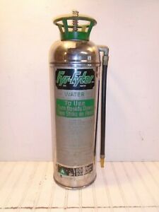 Vintage Fyr-Fyter  Extinguisher 2-1/2 gal. Silver - Lite 500 
