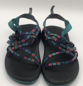 Chaco Kids ZX1 Ecotread Teal Multicolor Performance Sandals Size 6 J180264 - Picture 1 of 22