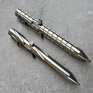 TC4 Titanium Alloy CNC Pocket Ball Pen Business Office Signature Pen M22 Refill - Picture 1 of 14