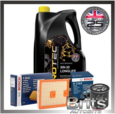 SERVICE KIT for SEAT IBIZA 6J 1.4 TDI - BOSCH AIR OIL FILTERS + OIL (2015-2017) - Image 1 of 4
