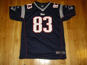 NEW 2012 NIKE WES WELKER BLUE NEW ENGLAND PATRIOTS YOUTH NFL REPLICA JERSEY XL - Picture 1 of 6