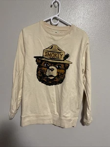Smokey The Bear American Needle Smokey Bear cuello redondo para hombre talla pequeña - Imagen 1 de 9